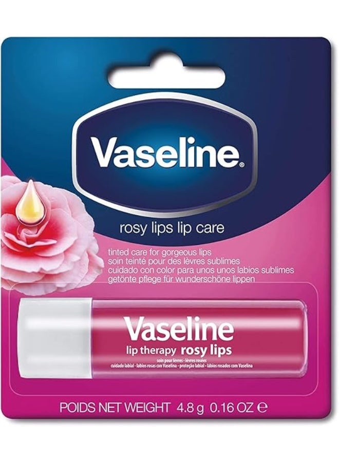 فازلين للعناية بالشفاه، شفاه وردية غنية بالتغذية، 4.8 غرام - Image 1